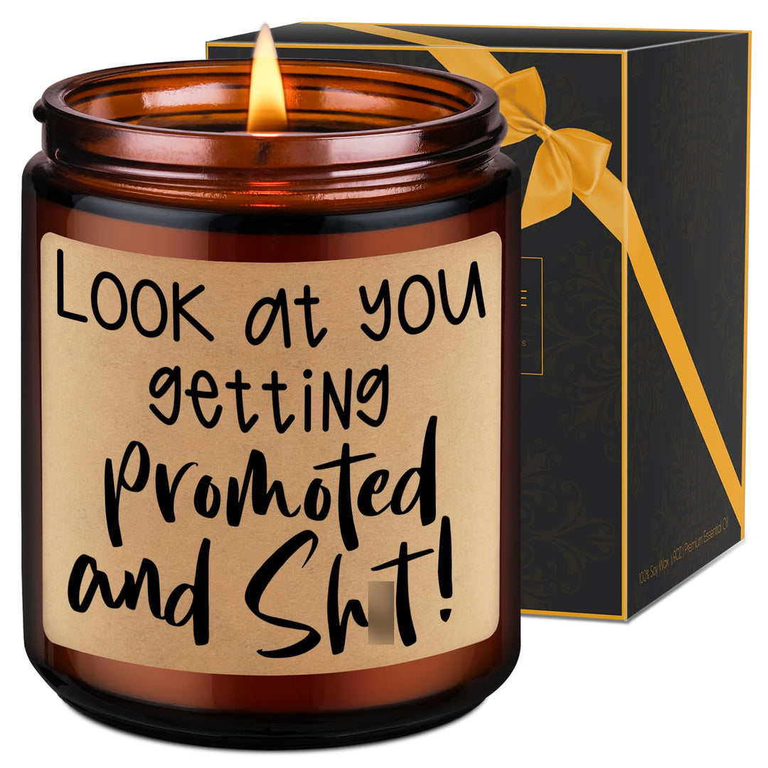 Candles, Promotion Gifts for Women, Men - Promotion Gift, Congratulations Gifts for Women, Men, New Job Gift, Office Gifts - Funny Promotion Gifts, Congrats Gift, Job Promotion Gifts