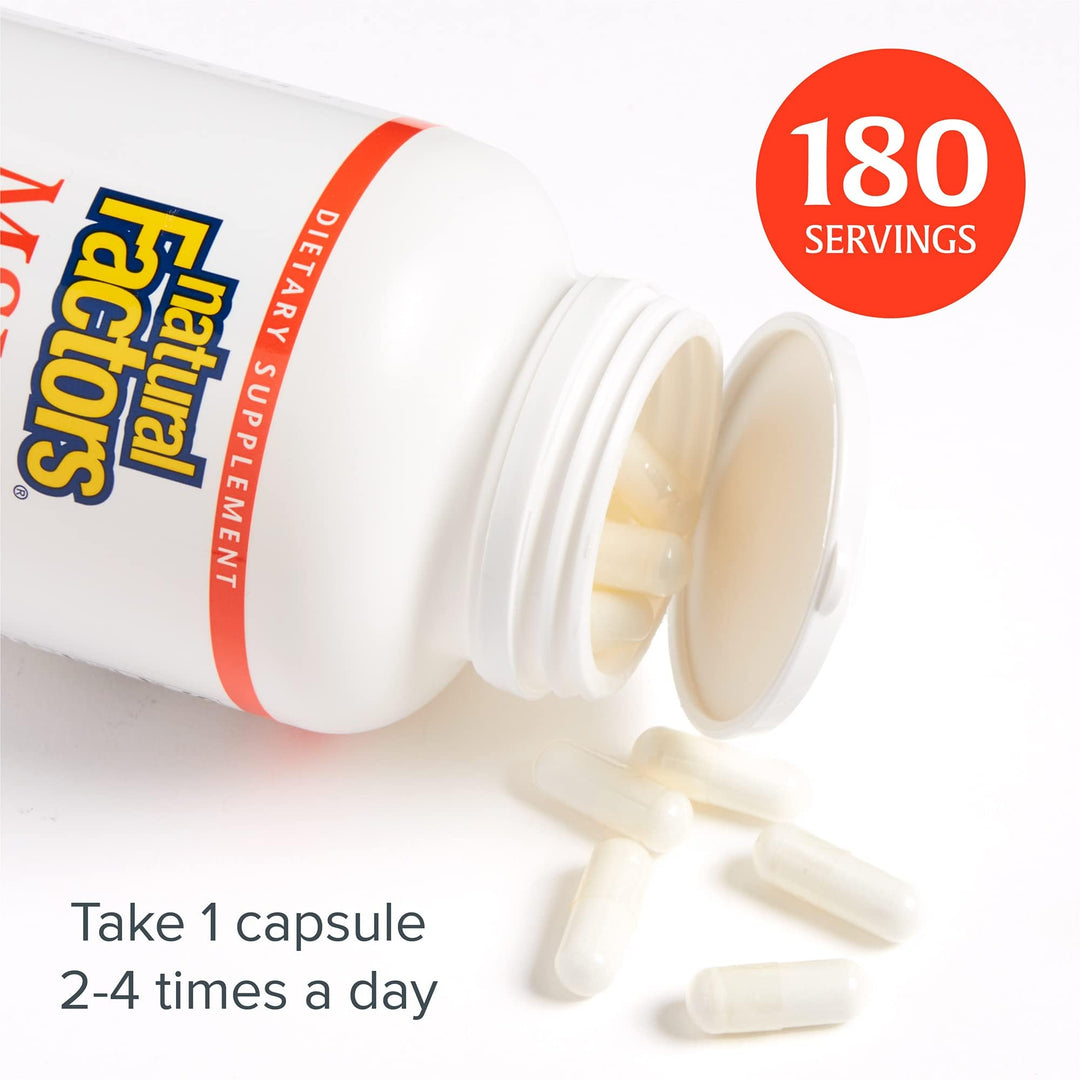 Natural Factors MSM & Glucosamine Sulfate, 180 Caps