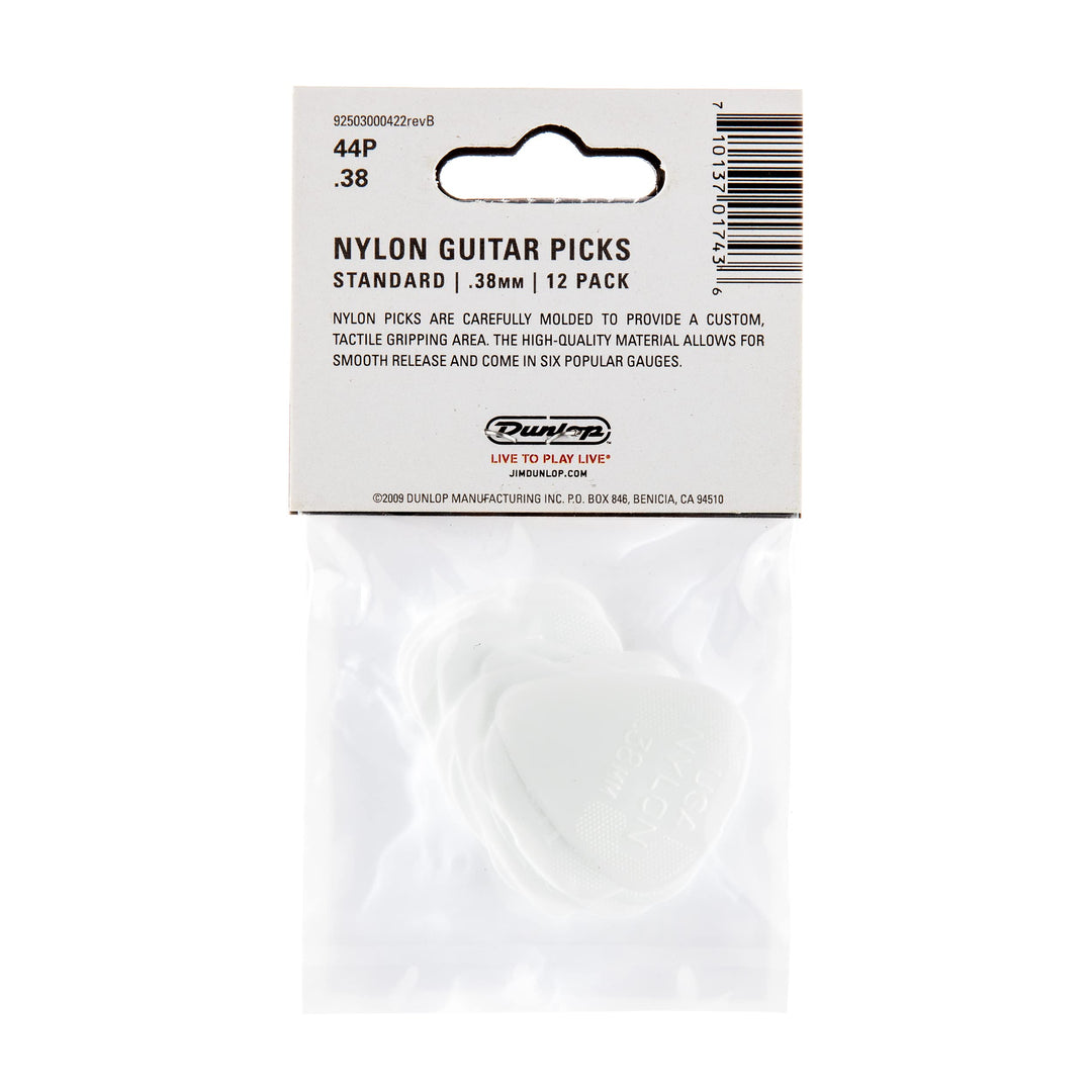44P.38 Nylon Standard, White, .38mm, 12/Player&#39;s Pack