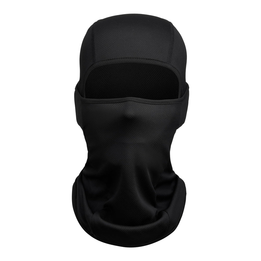 Balaclava Face Mask Adjustable Windproof UV Protection Hood (Black)