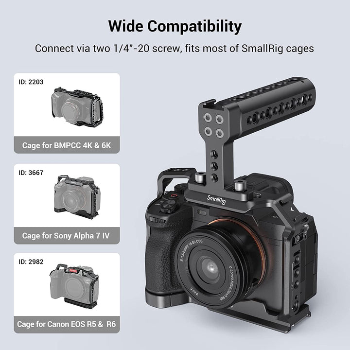 SmallRig Camera Top Handle Grip, DSLR Cage Handle with 