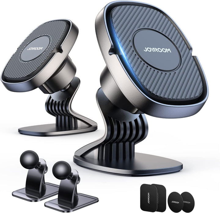 2-Pack Magnetic Phone Holder for Car, [2022 Upgraded 6 Stronger N52 Magnets] Extreme Magnetism Car Phone Holder Mount for iPhone 15 14 13 Pro X XR, Samsung Galaxy