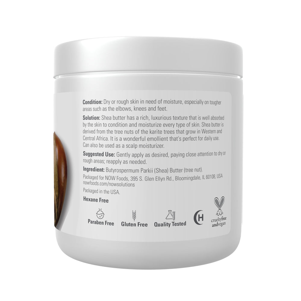 Solutions, Shea Butter, Skin Emollient, Seals in Moisture for Dry Rough Skin, 7-Ounce