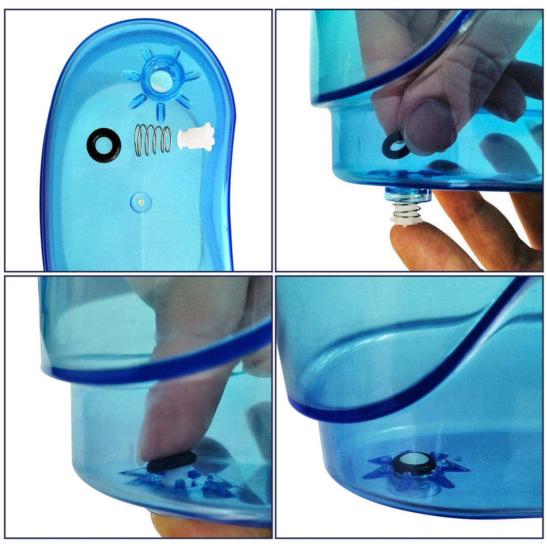 BBTO 2 Pieces Replacement Part Reservoir Tank Valve Gasket Compatible with Waterpik Water Flossers WP660/662/674/676EC, WP100, WP112, Washer Reservoir Plug, Prevent Leaking