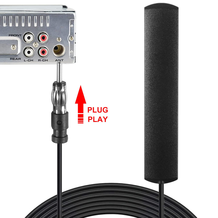 AEDIKO 2pcs Car Stereo FM Radio Antenna Hidden Windshie