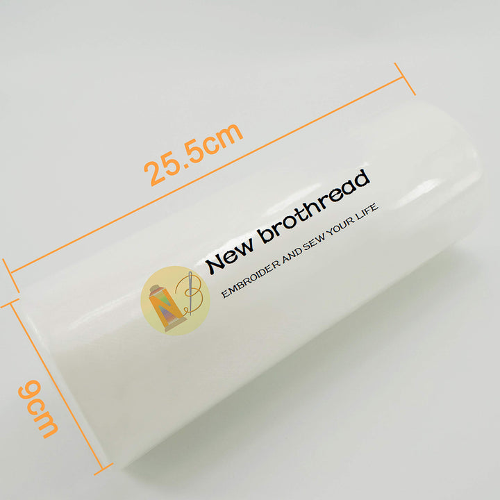 Wash Away - Water Soluble Machine Embroidery Stabilizer Backing &amp; Topping 10 x 25 Yd roll - Light Weight - Cut into Variable Sizes for Machine Embroidery and Hand Sewing