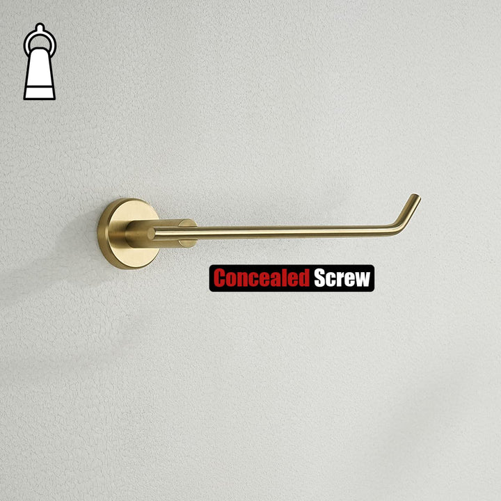 Hand Towel Bar, Brushed Gold Stainless Steel Towel Ring Holder for Bathroom, 9 Inch Wall Mount, TR100-BG