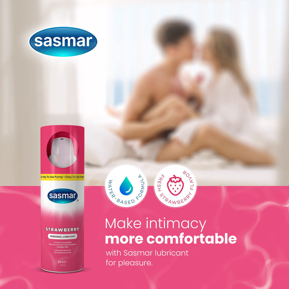 Sasmar Strawberry Personal Lubricant Pump 60ml