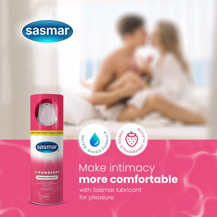 Sasmar Strawberry Personal Lubricant Pump 60ml