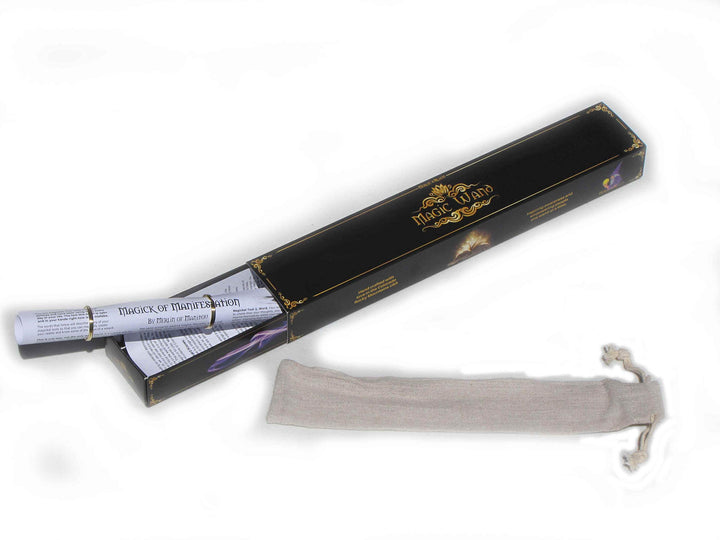 Amethyst Crystal Ball Oak Magic Wand