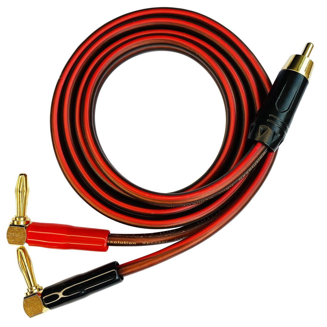 Clodintell Banana Plug to RCA Speaker Cable,Speaker Wir