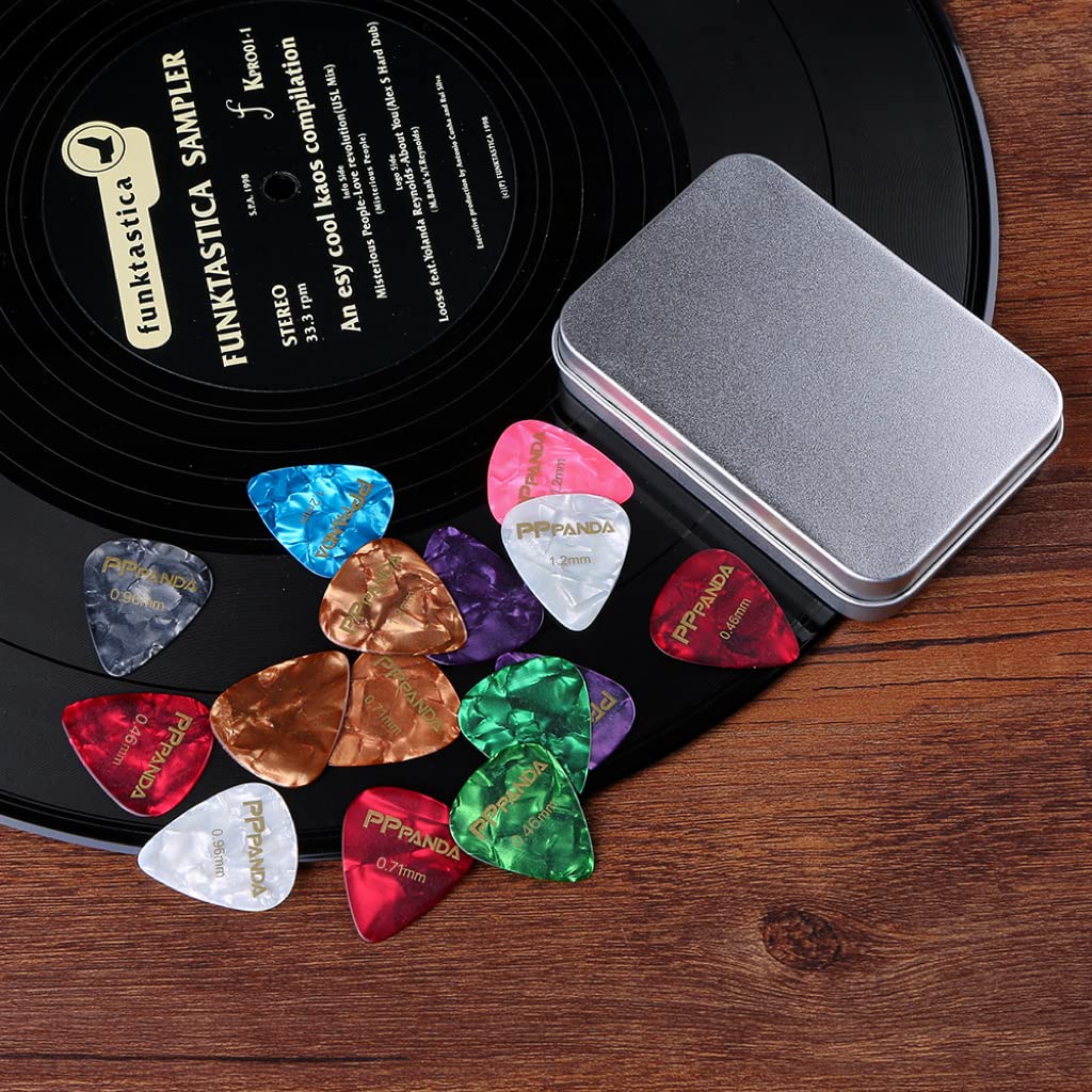 Guitar Picks 32pcs, Guitar Plectrums For Your Electric, Acoustic, or Bass Guitar 0.46 0.71 0.96 1.2mm