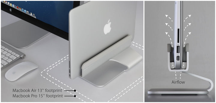 10038 mTower Vertical Laptop Stand - Space Gray