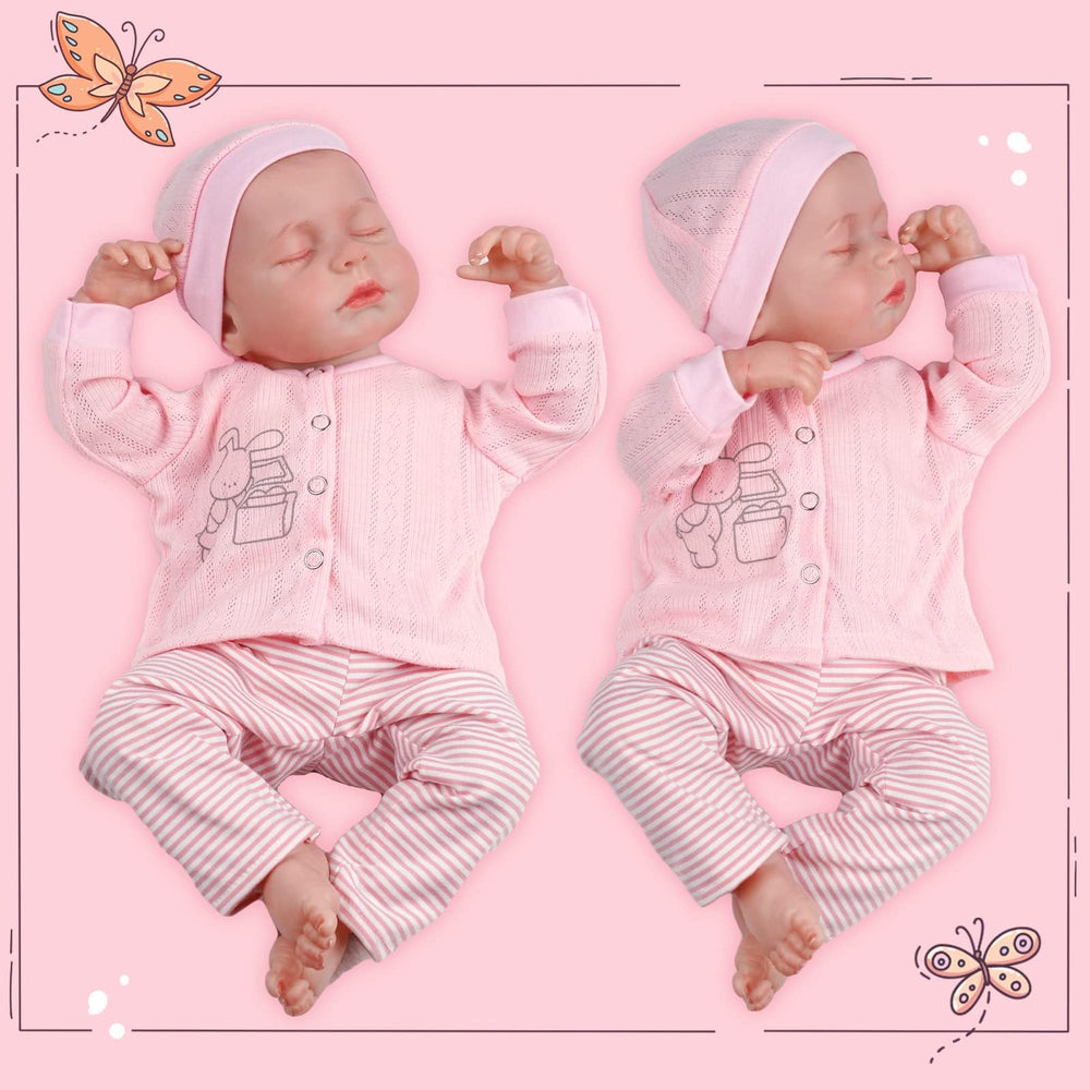 JIZHI Lifelike Reborn Baby Dolls - 18 Inch-Soft Body Re