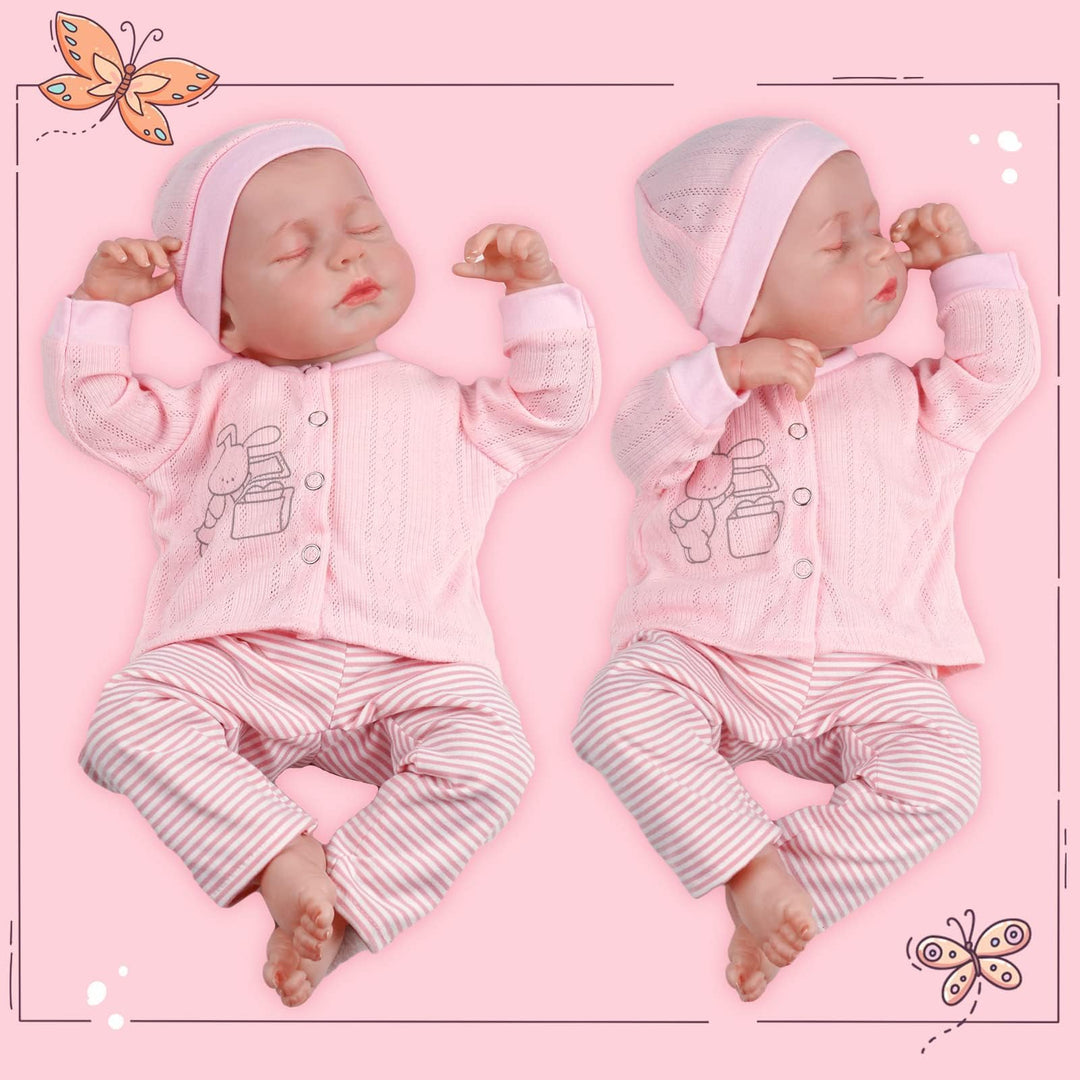 JIZHI Lifelike Reborn Baby Dolls - 18 Inch-Soft Body Re