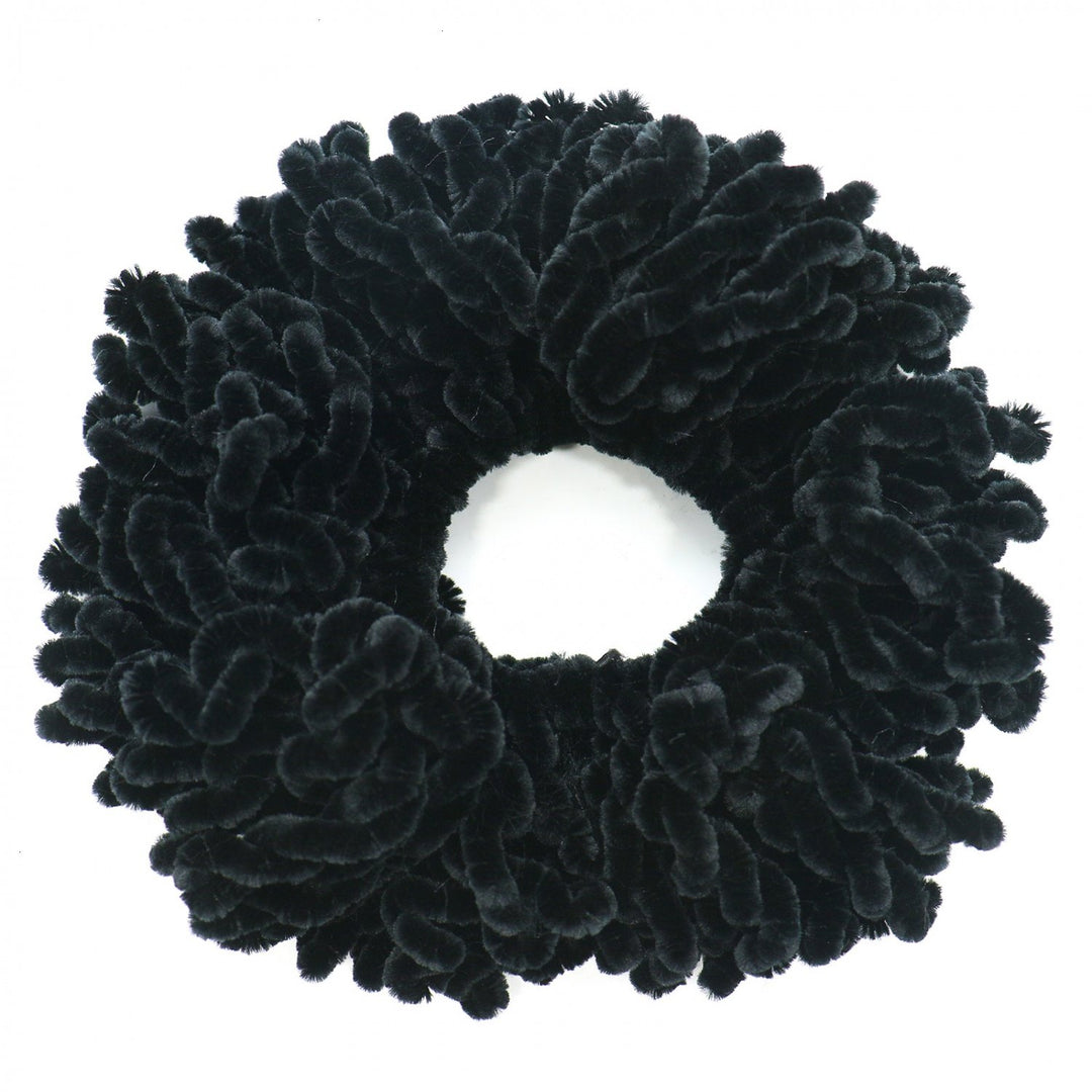 2Pack Volumising Scrunchie Big Hair Tie Ring Hijab Volumizer Khaleeji Headwear,Dark Coffer &amp; Black