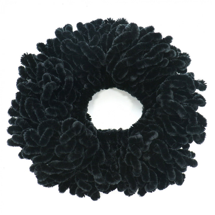 2Pack Volumising Scrunchie Big Hair Tie Ring Hijab Volumizer Khaleeji Headwear,Dark Coffer &amp; Black