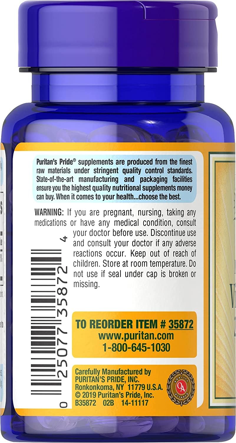 Puritan's Pride Vitamin D3 10,000 IU-100 Softgels