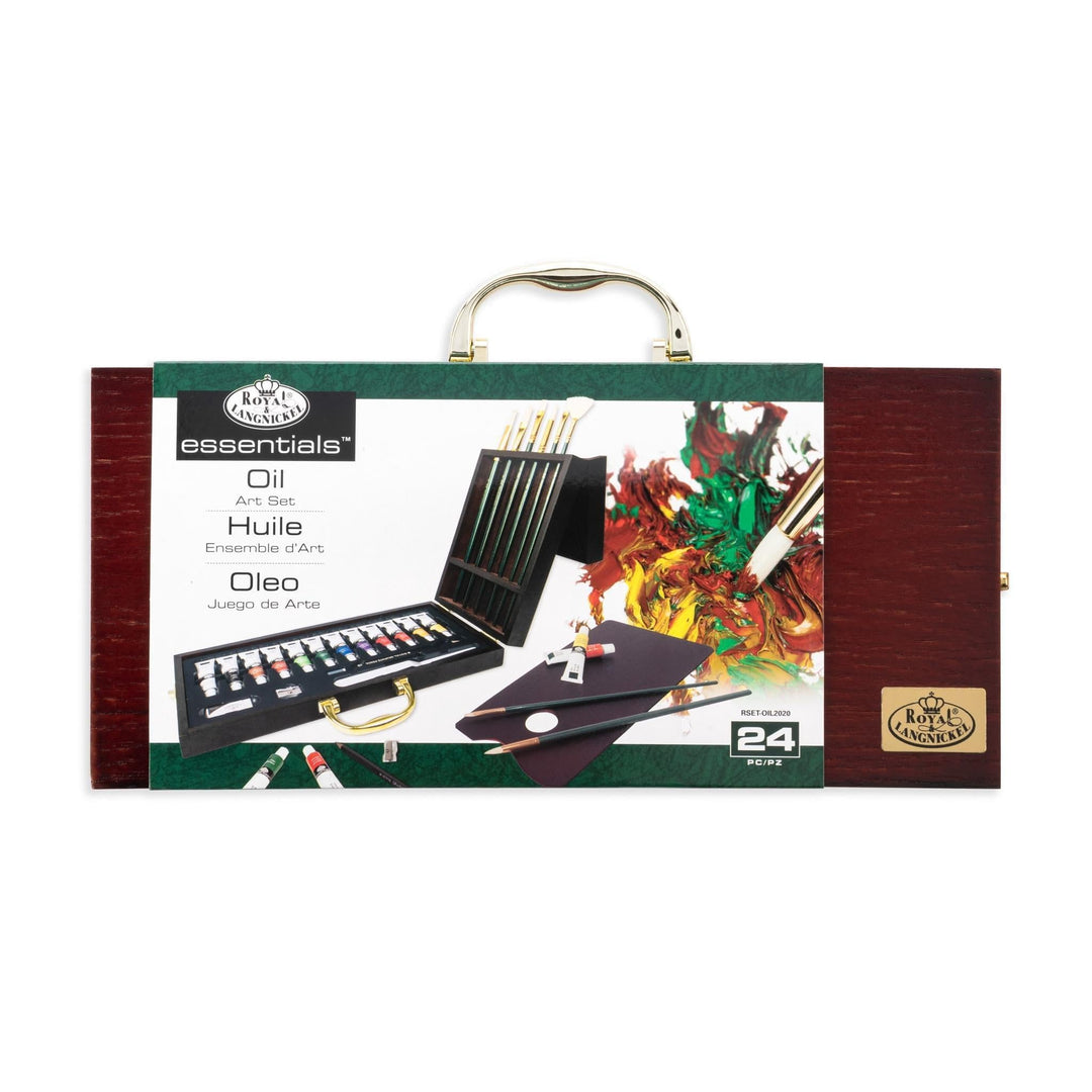 Royal &amp; Langnickel Wooden Box Art Set Oil 27PC, White