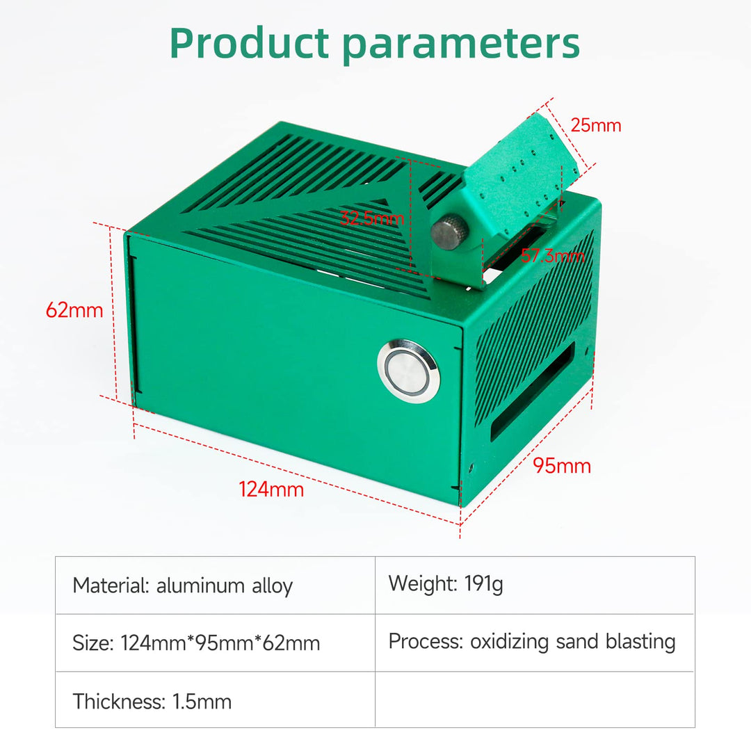 Jetson Orin Aluminum Alloy Case with WiFi Network Card Metal Case Compatible with Jetson Orin/Jetson Nano/Xavier NX/TX2 NX