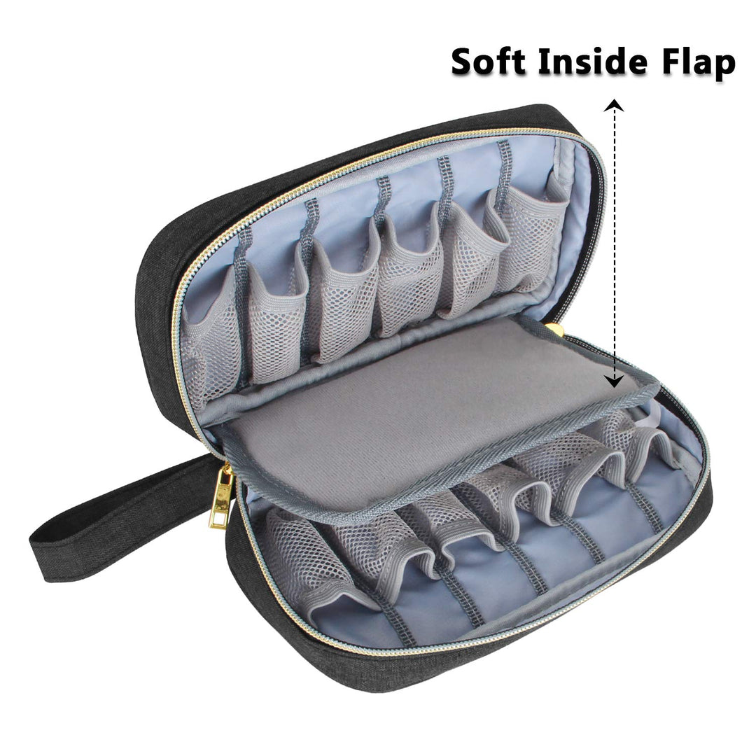 LUXJA Essential Oil Carrying Case - Holds 12 Bottles (5