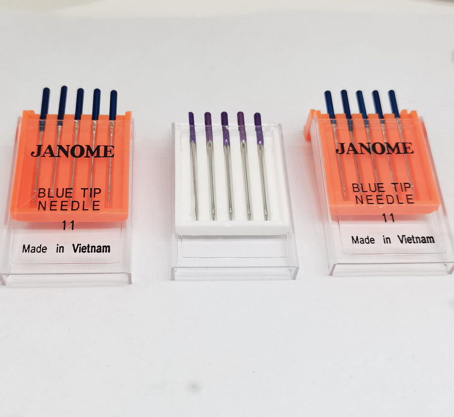 HONEYSEW Sewing Machine Blue Tip Needle Size 11 Purple 