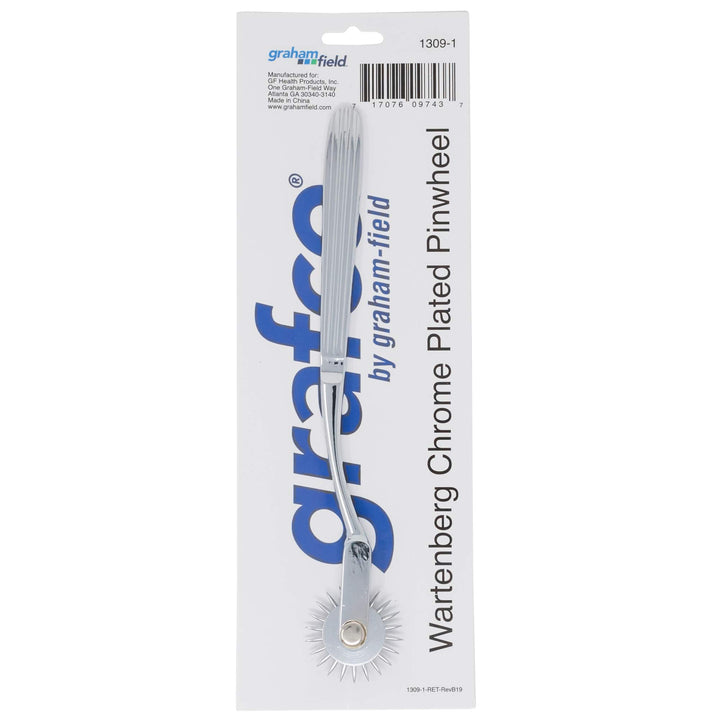 1309-1 Grafco Wartenberg Pinwheel, Chrome-Plated, 7 Handle