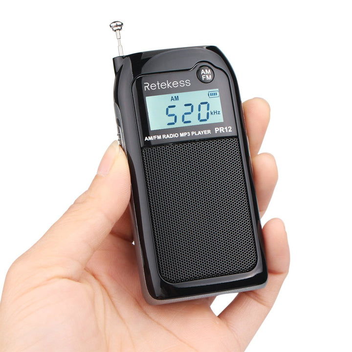 Retekess PR12 Digital Radio, Pocket Radio AM FM, Mini R