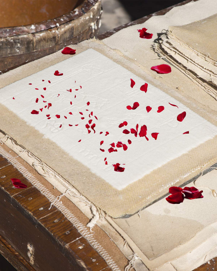 Paper Making Kit, Include A5 Size 7.5 x 9.8 Inch Wooden Paper Making Mould Frame Paper Making Screen, Nature Dried Flowers and Sponge for DIY Paper Craft