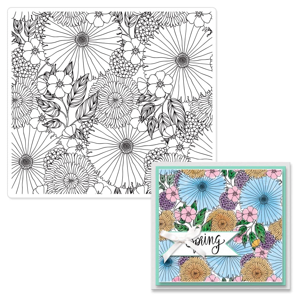 Leaves Flowers Background Clear Stamps for Card Making 