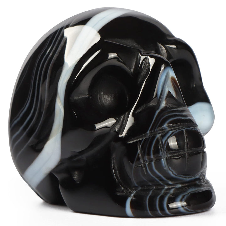 Artistone Crystal Skull Statue 2.0 inch Natural Hand Ca