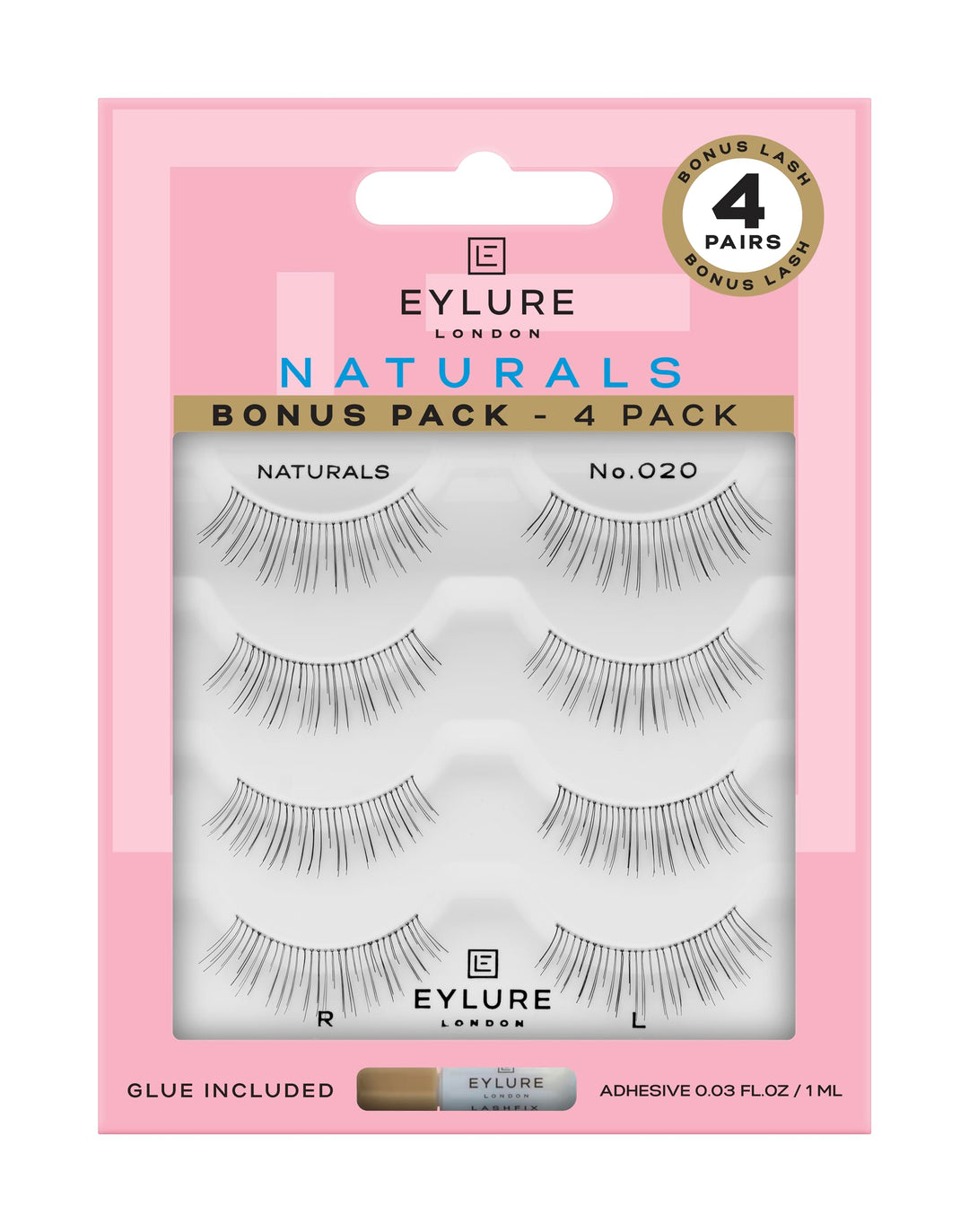 Eylure Naturals False Eyelashes Multipack, Style No. 02