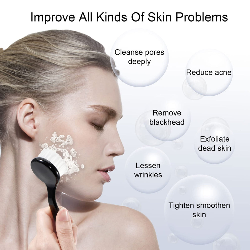 7 Pack Facial Cleansing Brush, Facial Exfoliating Brush Face Wash Scrub Exfoliator Brush for Makeup Skincare Removal (Multicolored)