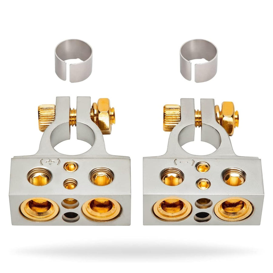 InstallGear 0/4/8 or 10 Gauge Battery Terminals with Sh