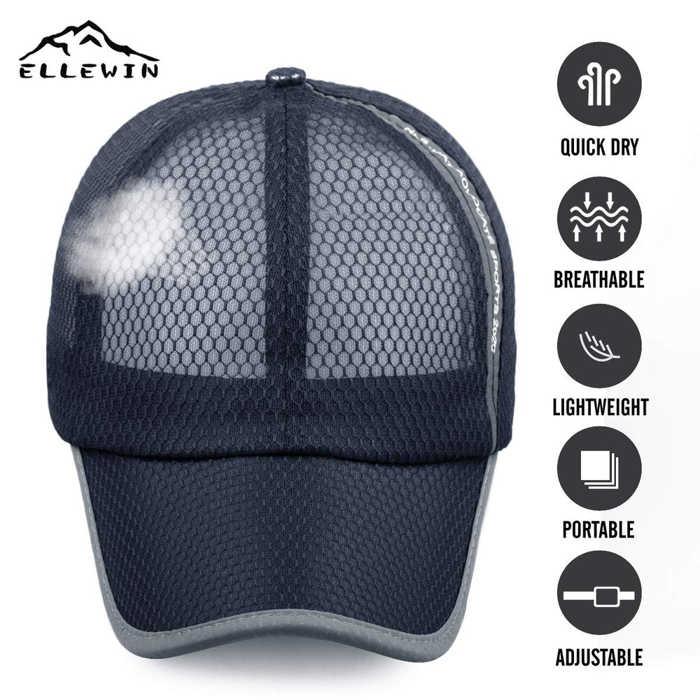 Unisex Breathable Full Mesh Baseball Cap Quick Dry Running hat Lightweight Cooling Water Sports Hat