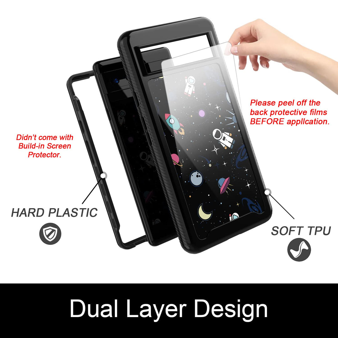 PBRO Case for Google Pixel 6 Pro Case 2021,Cute Astrona