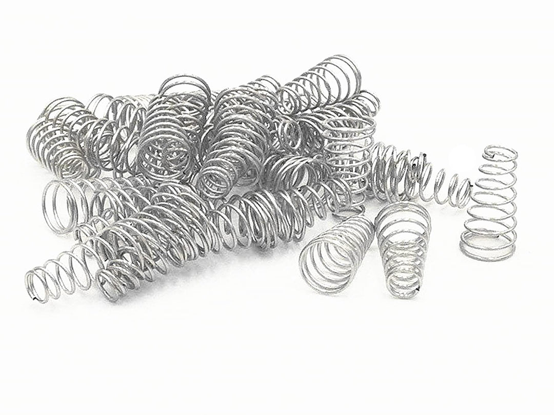 Compression Spring, 10x6x19mm Metal Taper Conical Compression Spring Silver Tone 20 pcs