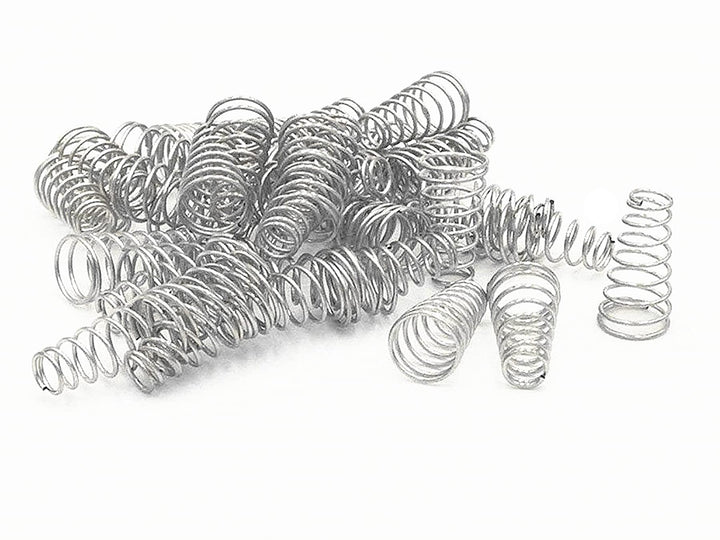 Compression Spring, 10x6x19mm Metal Taper Conical Compression Spring Silver Tone 20 pcs