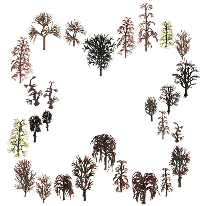 29pcs Mixed Model Trees without Leaves 1.5-5.5 inch(4-1