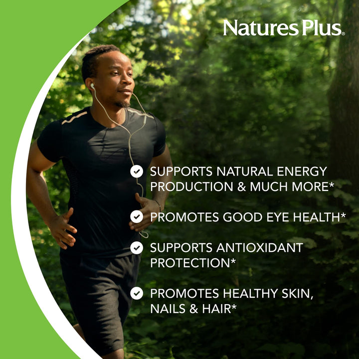 Natures Plus Vitamin B2 (Riboflavin) - 250 mg, 60 Veget