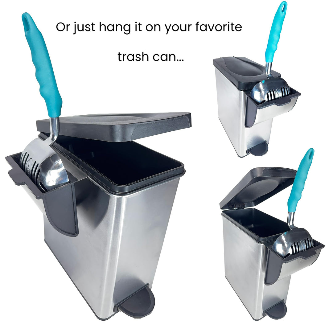 ® Premium Multicat Cat Litter Scoop | Solid Metal | Litter Box Tray Pan Sifter