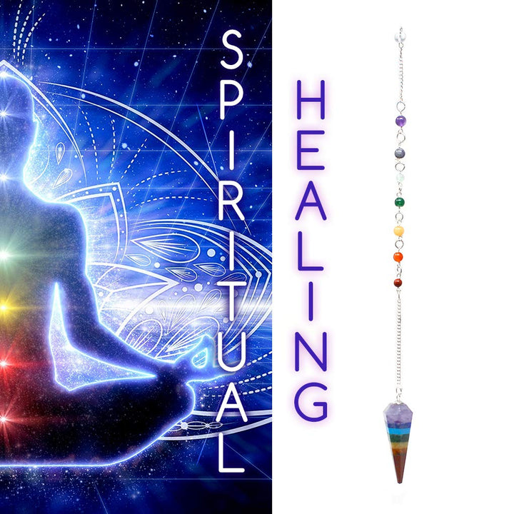 MyDeal Gemstone and Crystal Dowsing Pendulum with Hexag