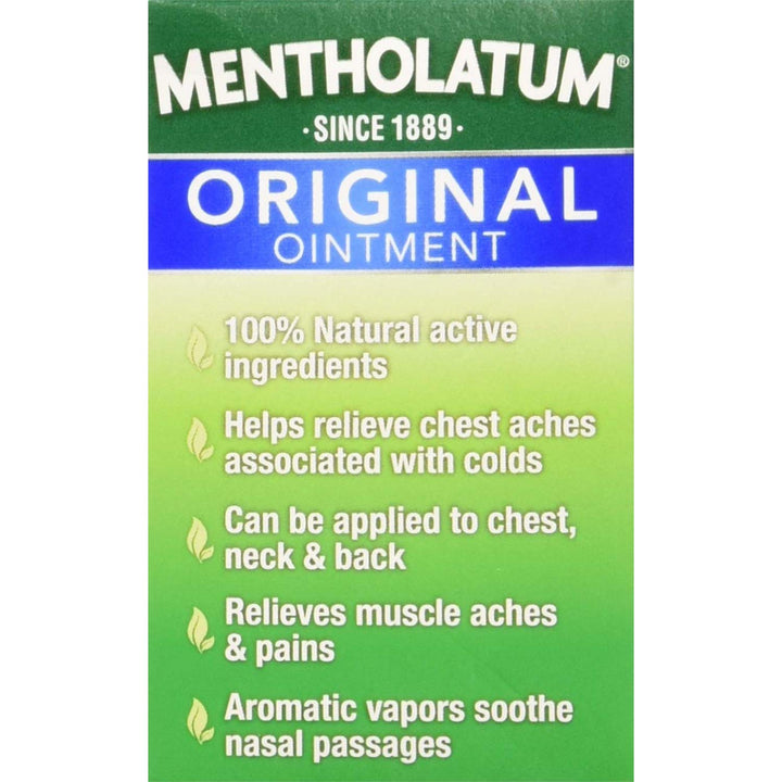 Mentholatum Original Ointment Soothing Relief Aromatic 