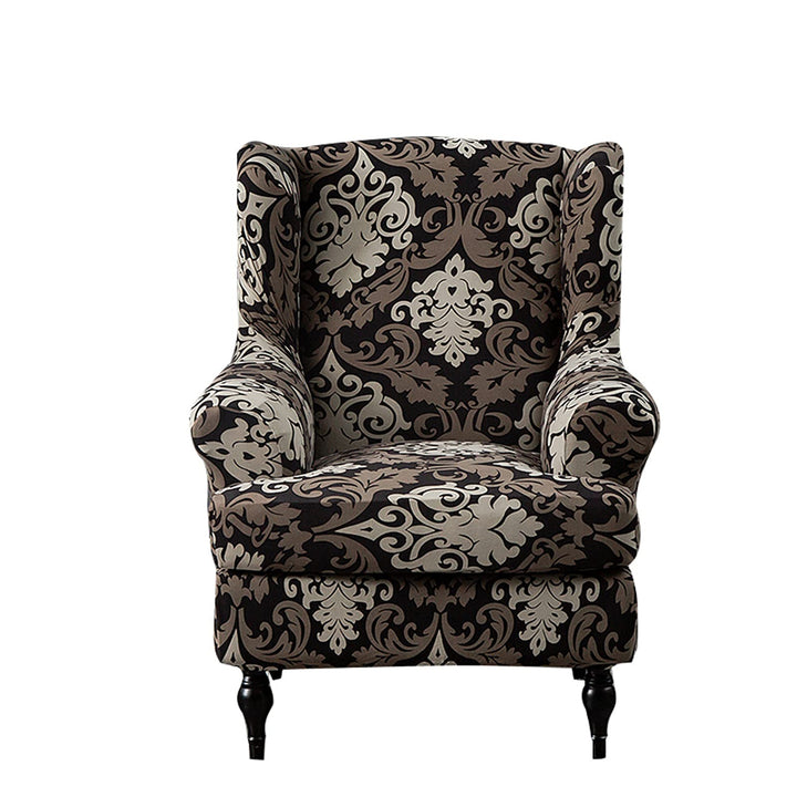 Wing Chair Slipcovers 2 Pieces Stretch Spandex Wingback