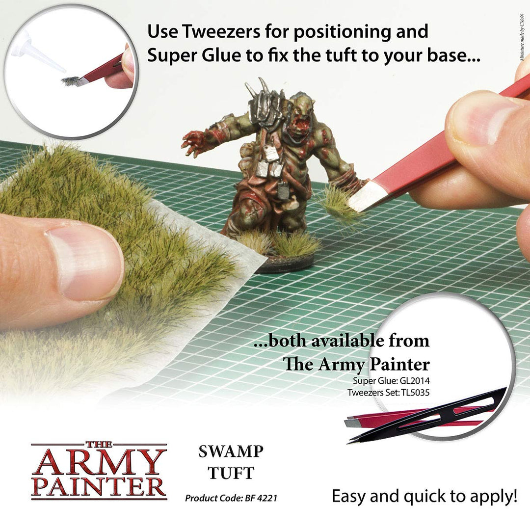 Tufts - Battlefield Tufts: Swamp Tuft, 77 Pcs, 3 Sizes -Terrain Model Kit for Miniature Bases &amp; Model Grass Tufts -Diorama Supplies &amp; Diorama Grass for Mini Basing &amp; Gaming Scenery