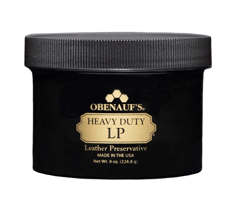 Heavy Duty LP Leather Preservative (8oz)- All Natural Beeswax Oil Conditioner- Rejuvenate Restore & Preserve Sunfaded or Cracked Boots Jackets Saddles Car Auto Upholstery Furniture- USA Made