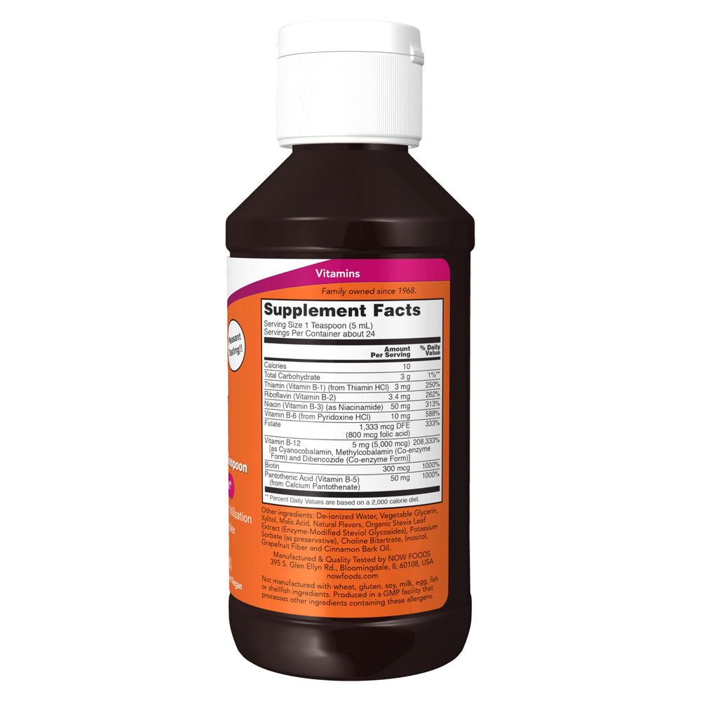 NOW Foods Supplements, Ultra B-12, Liquid, 800 mcg Foli
