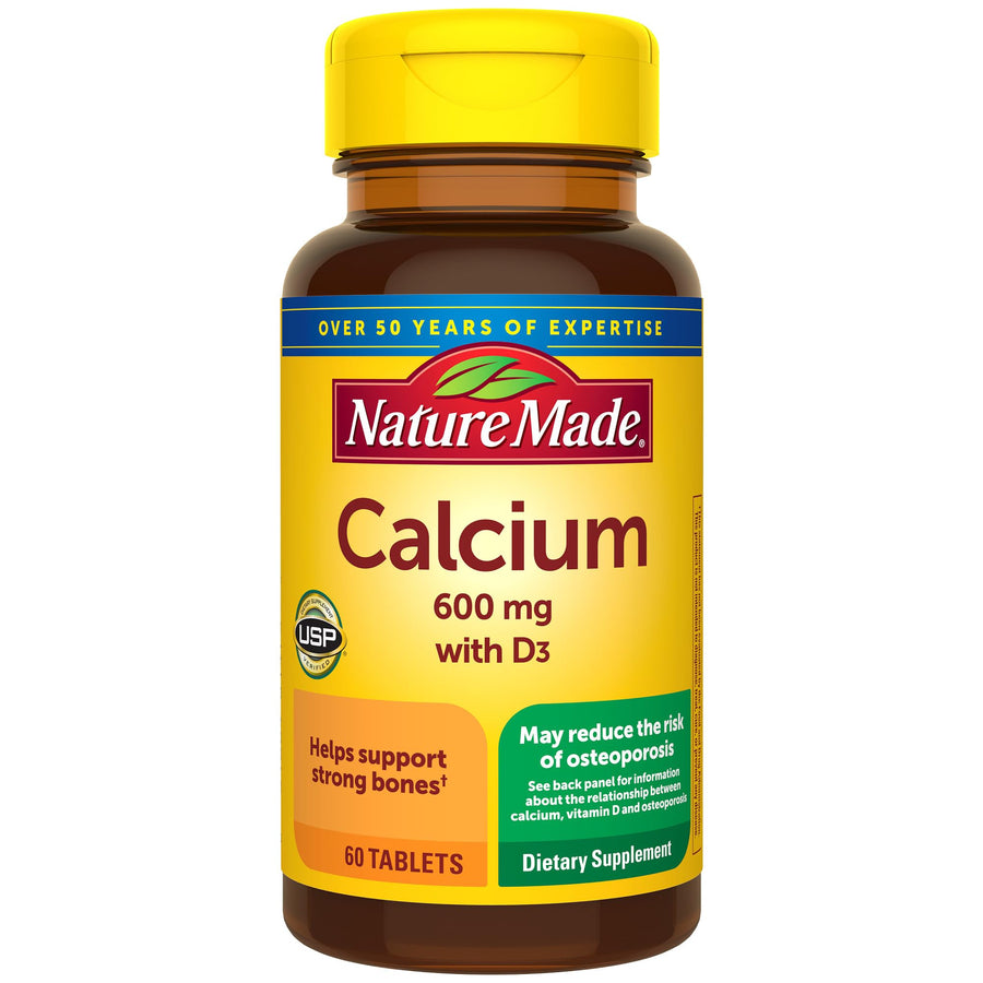 Nature Made Calcium 600 mg with Vitamin D3, Dietary Sup