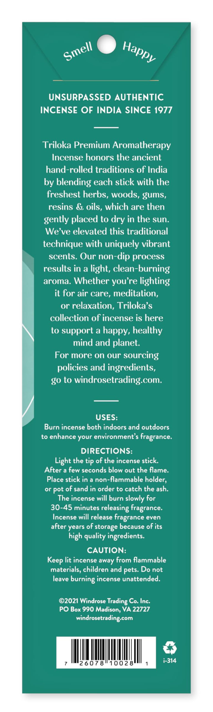 Premium Incense, Sandalwood, 10 Sticks