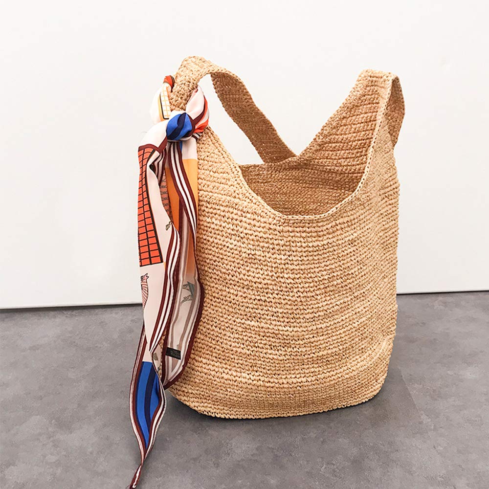 316Yard Rayon Raffia Paper Yarn Crochet Brown Raffia Ribbon Knit Summer Sun Hat Beach Bag Craft Yarn DIY Decoration Raffia Yarn